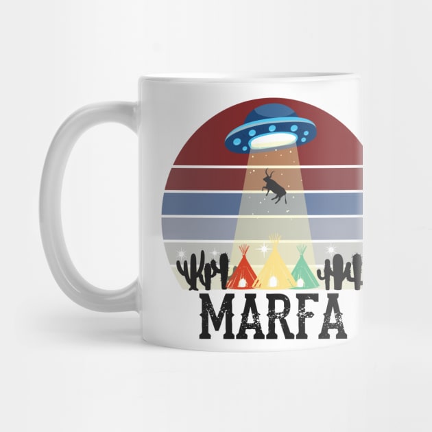 Marfa Texas Ghost Lights Festival UFO Cow Abduction by alltheprints